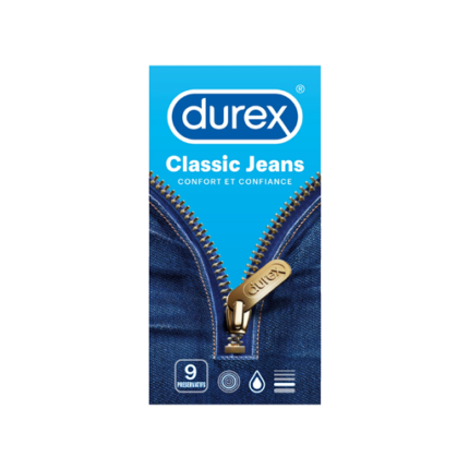 Boîte de 9 préservatifs classic jeans - DUREX | Le Douka