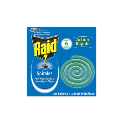 Spirales anti-moustiques - RAID | Le Douka